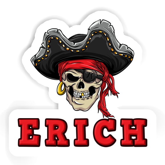 Piratenkopf Sticker Erich Laptop Image