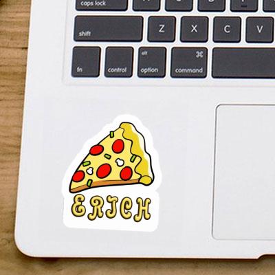 Erich Sticker Slice of Pizza Notebook Image