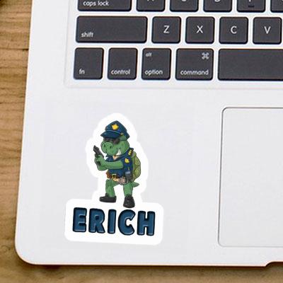 Erich Sticker Polizist Laptop Image