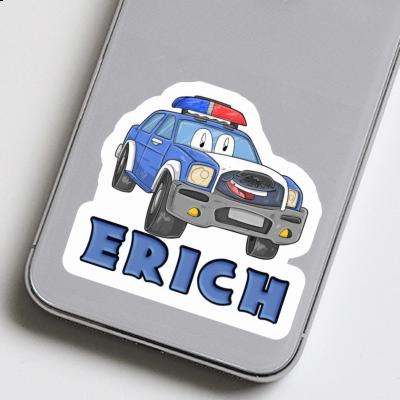 Sticker Erich Police Car Notebook Image