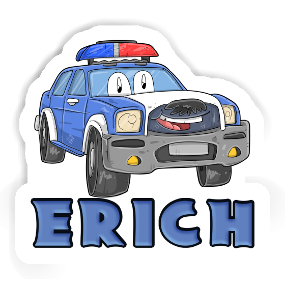 Sticker Erich Police Car Image