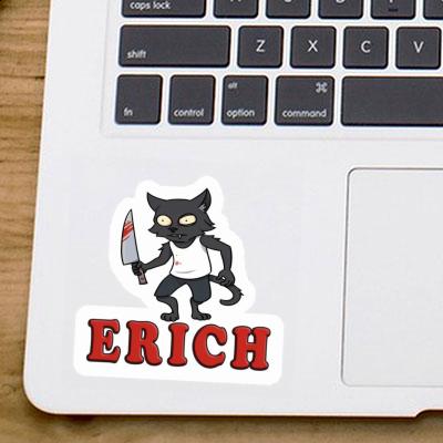 Psycho Cat Sticker Erich Image