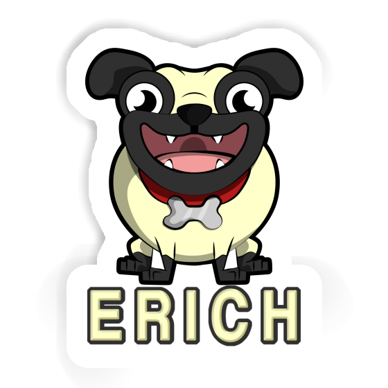 Sticker Erich Pug Laptop Image