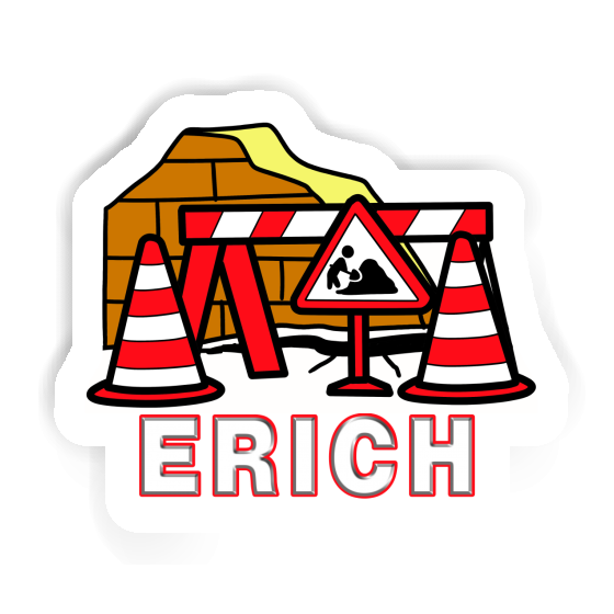 Straßenbaustelle Sticker Erich Gift package Image