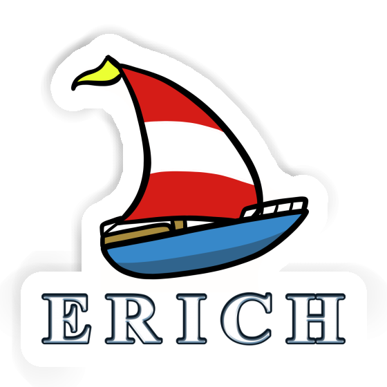 Aufkleber Segelboot Erich Gift package Image