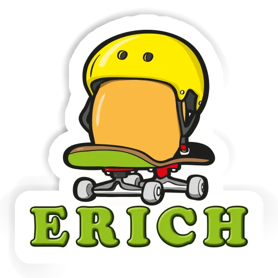 Erich Autocollant Œuf de skateboard Image