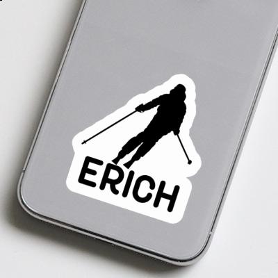 Skifahrerin Sticker Erich Laptop Image