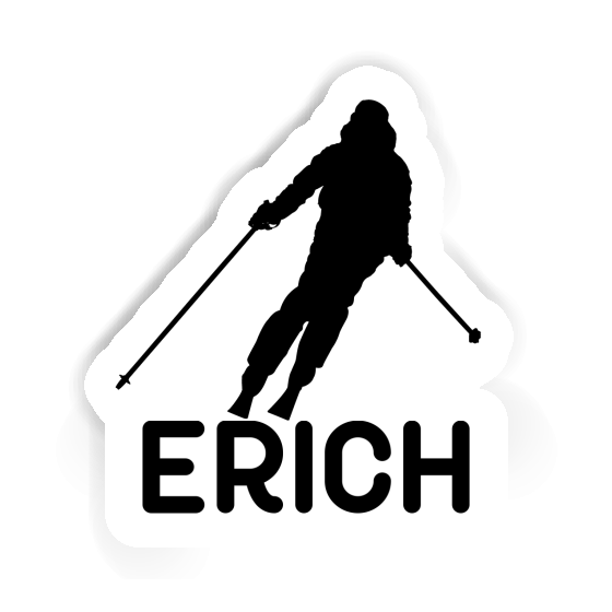 Erich Autocollant Skieuse Notebook Image