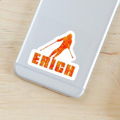 Erich Sticker Skifahrerin Laptop Image