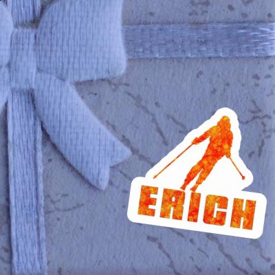 Erich Sticker Skifahrerin Notebook Image