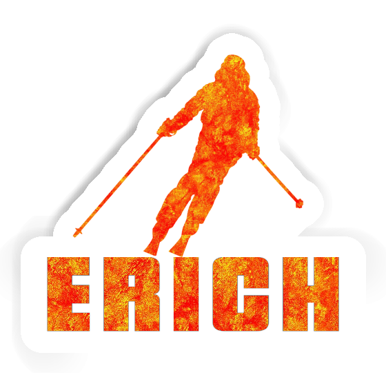 Sticker Skier Erich Laptop Image