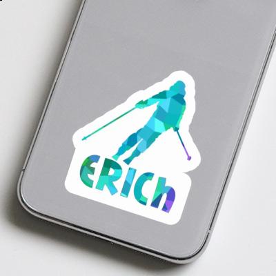 Sticker Skifahrerin Erich Laptop Image