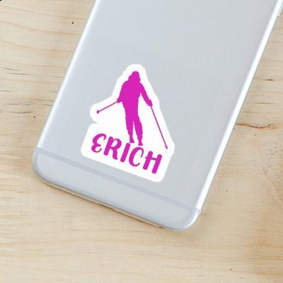 Erich Sticker Skifahrerin Gift package Image