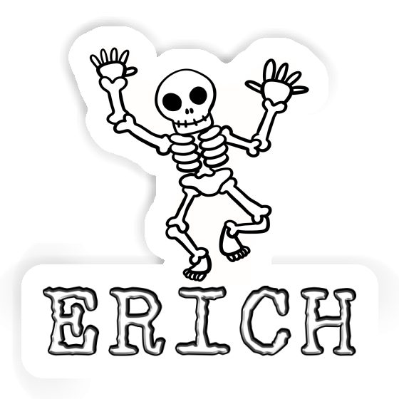 Sticker Erich Skeleton Notebook Image