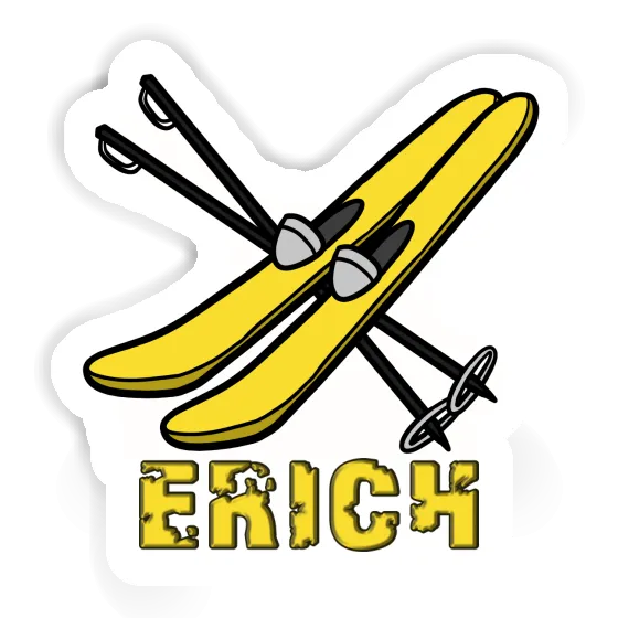 Ski Sticker Erich Laptop Image