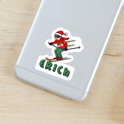 Christmas Skier Sticker Erich Gift package Image