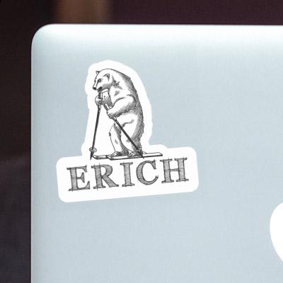 Skifahrer Sticker Erich Laptop Image