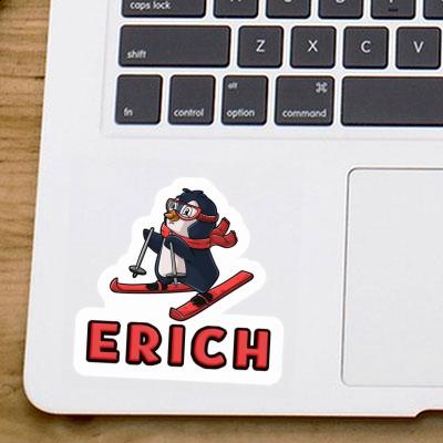 Erich Sticker Skier Notebook Image