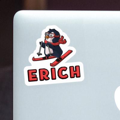 Erich Sticker Skier Notebook Image