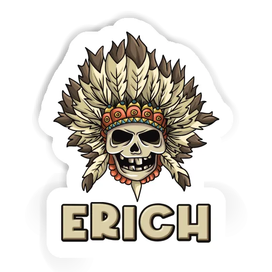 Kids Skull Sticker Erich Laptop Image