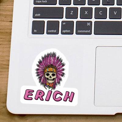 Ladys Skull Sticker Erich Notebook Image