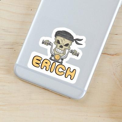 Erich Sticker Motorcycle Rider Notebook Image