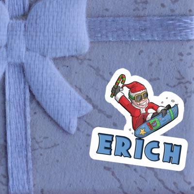 Erich Sticker Weihnachts-Snowboarder Gift package Image
