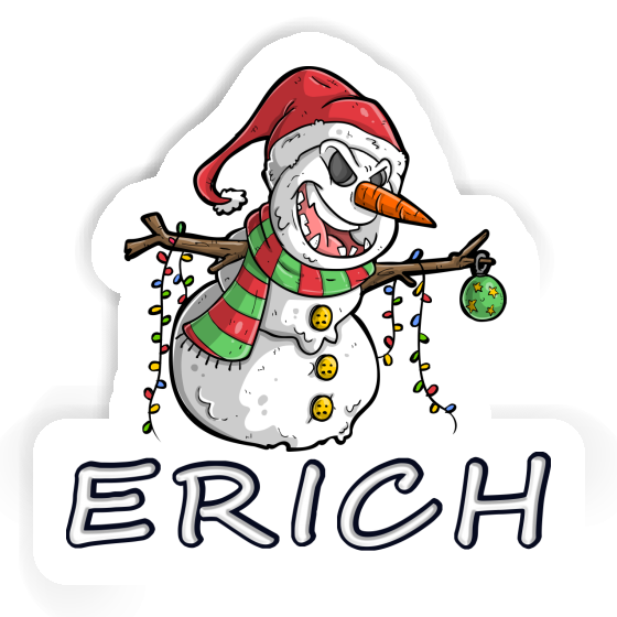 Sticker Schneemann Erich Gift package Image