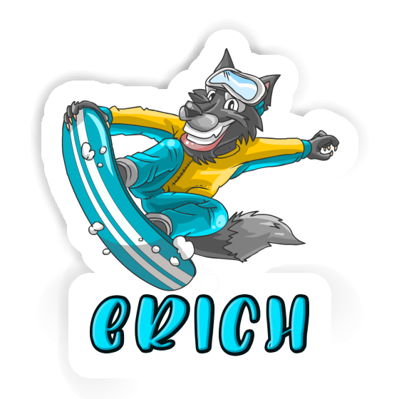 Erich Sticker Snowboarder Image