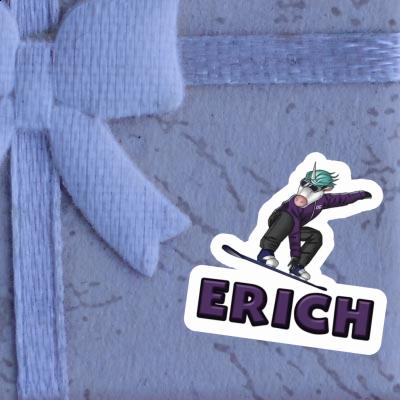 Aufkleber Erich Snowboarderin Gift package Image