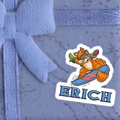 Snowboarder Sticker Erich Notebook Image