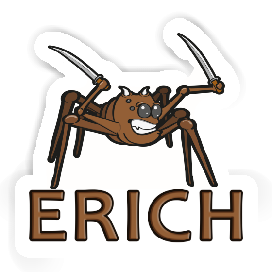 Erich Sticker Fighting Spider Notebook Image