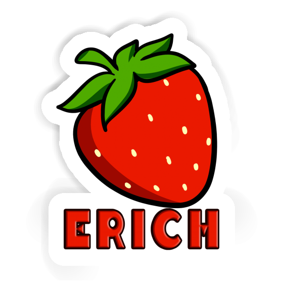 Erdbeere Sticker Erich Laptop Image