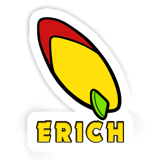 Erich Sticker Surfboard Notebook Image