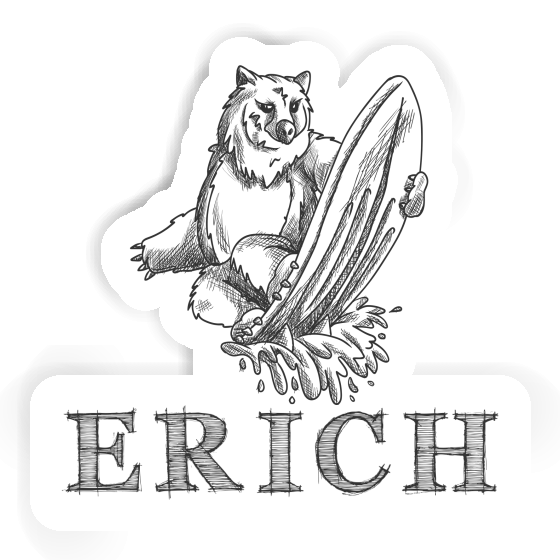 Erich Sticker Surfer Laptop Image
