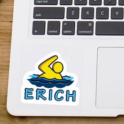 Sticker Erich Swimmer Laptop Image