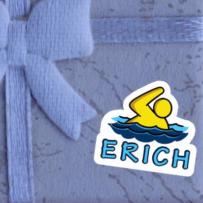 Schwimmer Aufkleber Erich Notebook Image