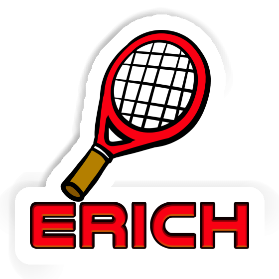 Tennisschläger Aufkleber Erich Image
