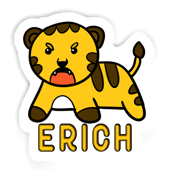 Bébé tigre Autocollant Erich Laptop Image
