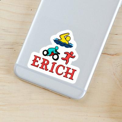 Erich Sticker Triathlete Laptop Image