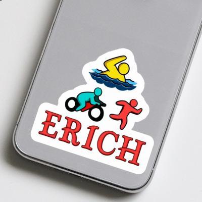 Erich Sticker Triathlete Laptop Image