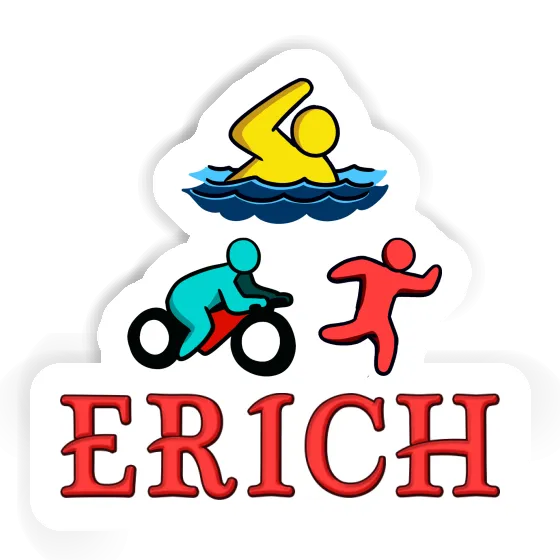 Aufkleber Triathlet Erich Image