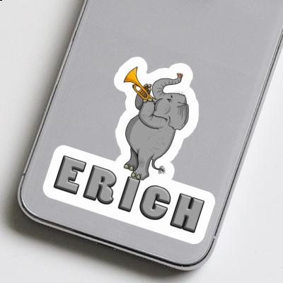Sticker Trumpet Elephant Erich Notebook Image