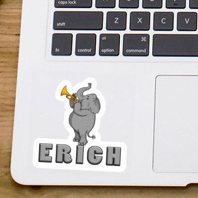 Sticker Trumpet Elephant Erich Gift package Image