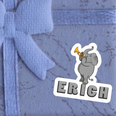 Erich Sticker Trompeten-Elefant Notebook Image