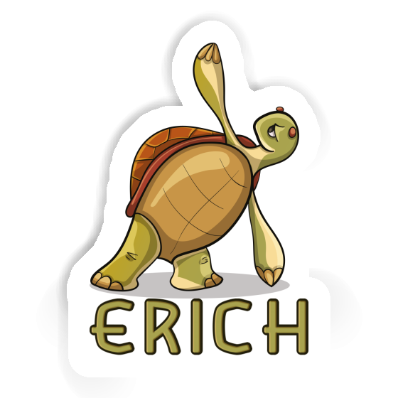 Sticker Erich Yoga Turtle Notebook Image