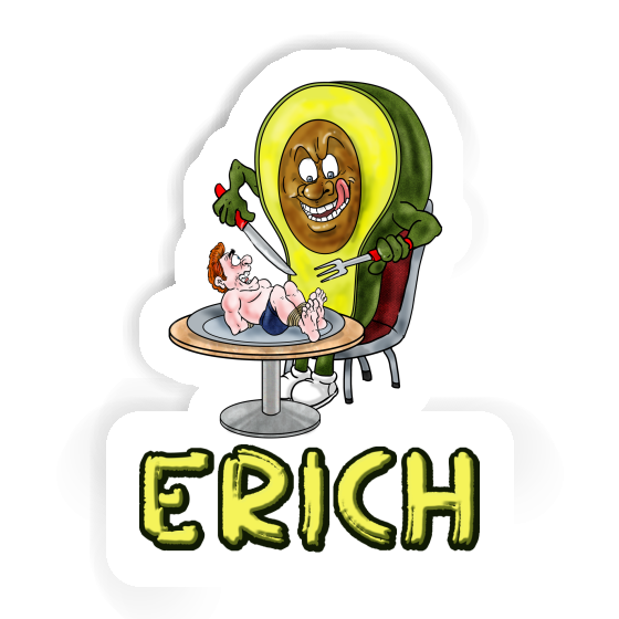 Erich Sticker Avocado Image