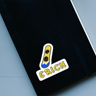 Erich Sticker Wakeboard Notebook Image