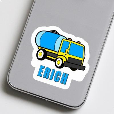 Erich Sticker Water Truck Notebook Image