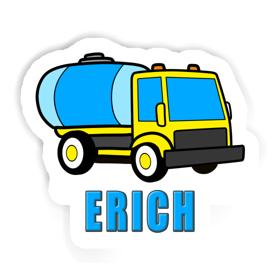 Autocollant Camion d'eau Erich Laptop Image